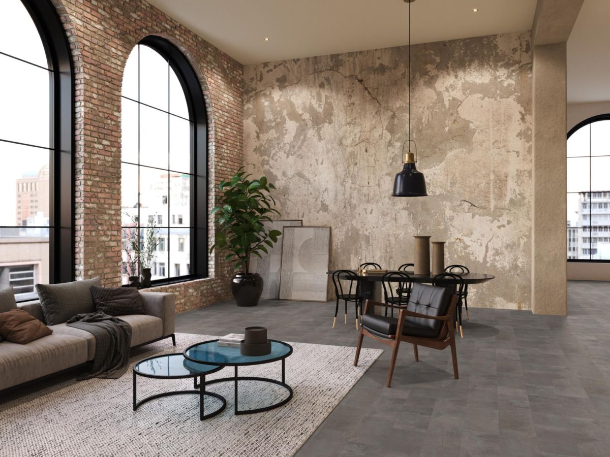 Madison Square Aqua grijs 6408