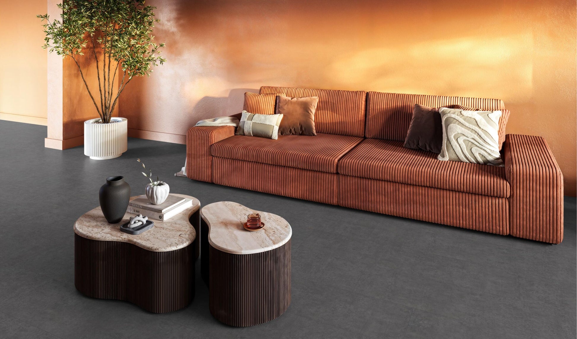 Kingsbridge beton zwart