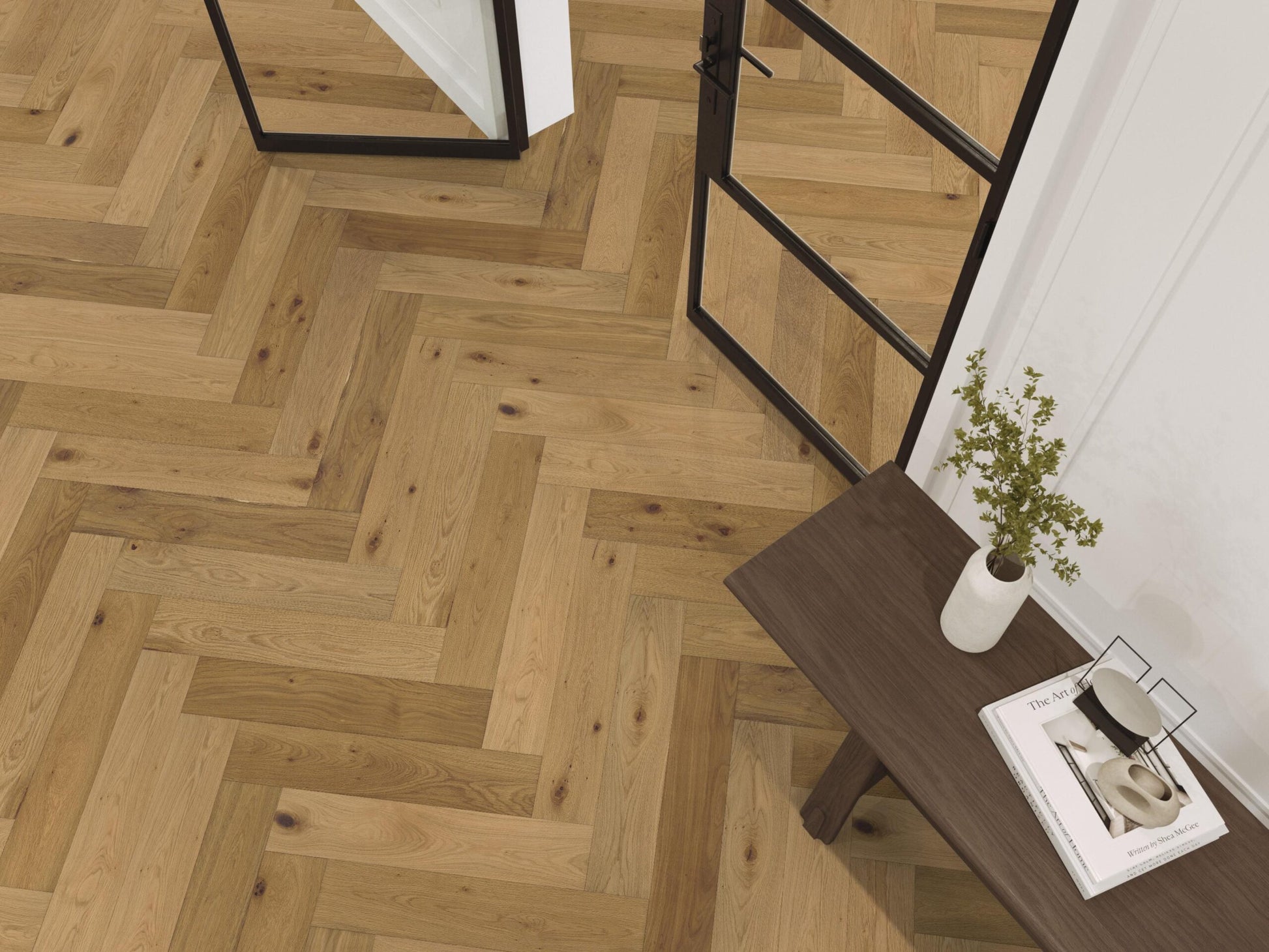 Beverly Hills Visgraat Rustiek Dubbel Gerookt Naturel 4103