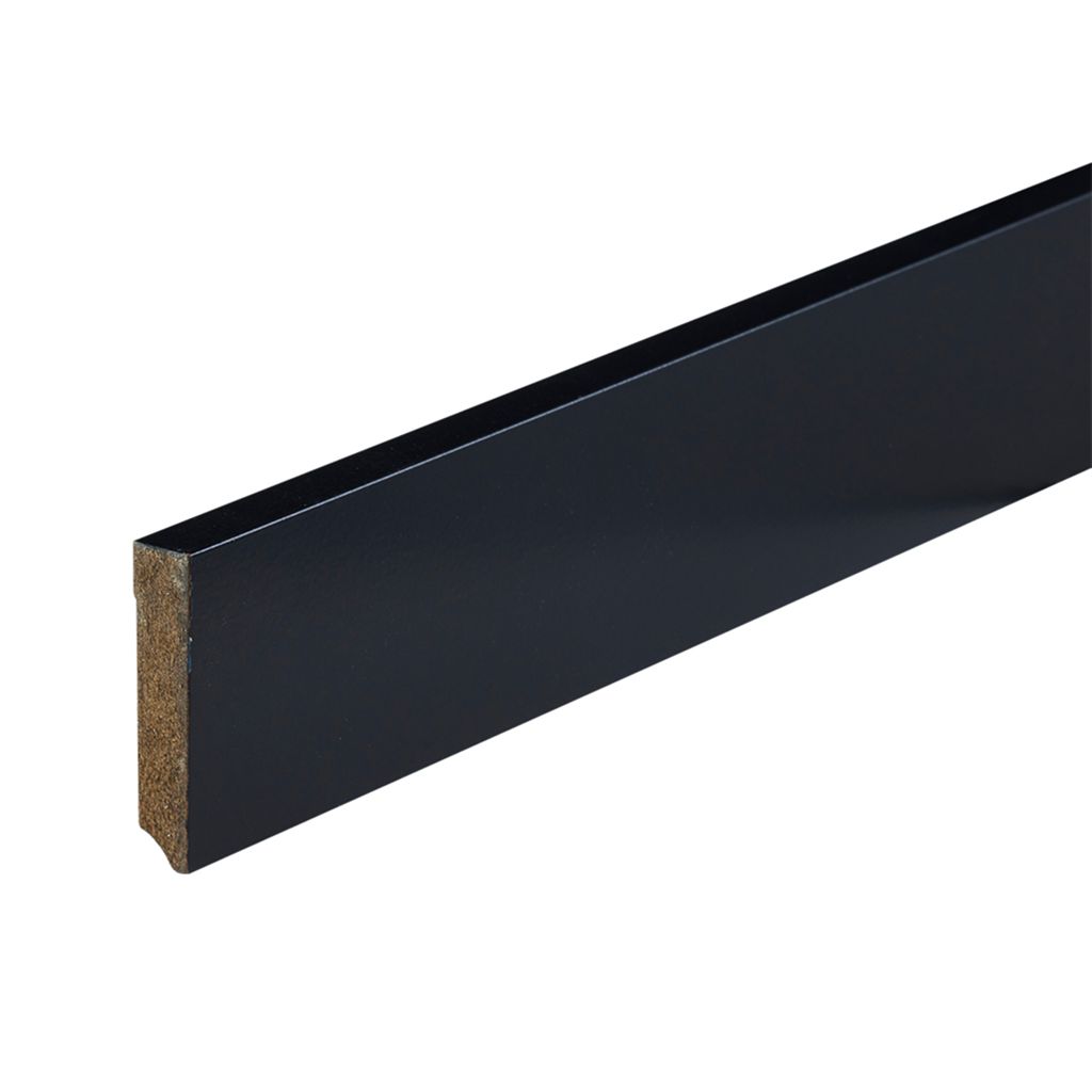 Co-pro gelakte plint amsterdam zwart 70x15