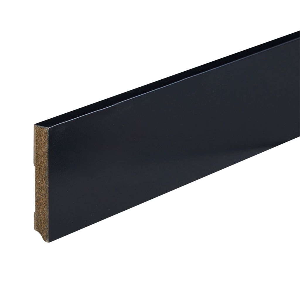 Co-pro gelakte plint amsterdam zwart 90x15