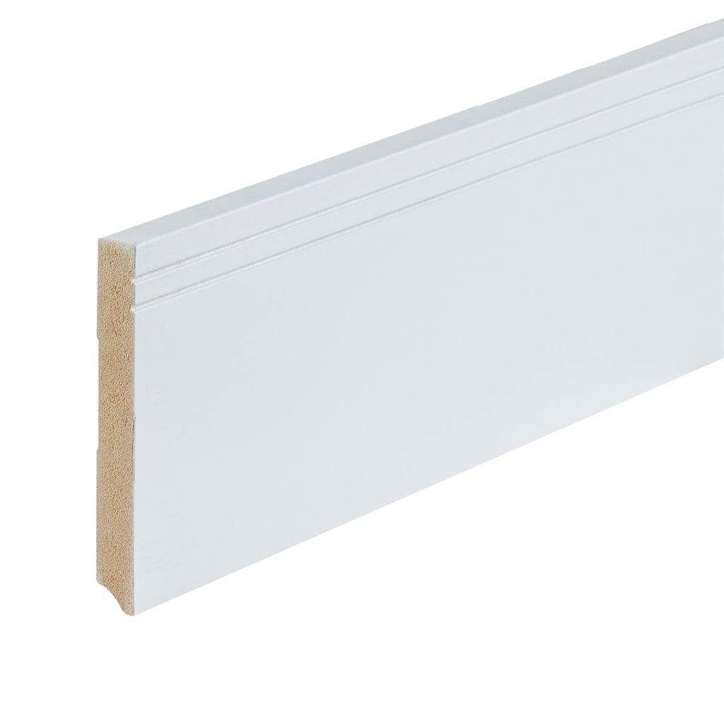 Co-pro gelakte plint milaan wit 120x15