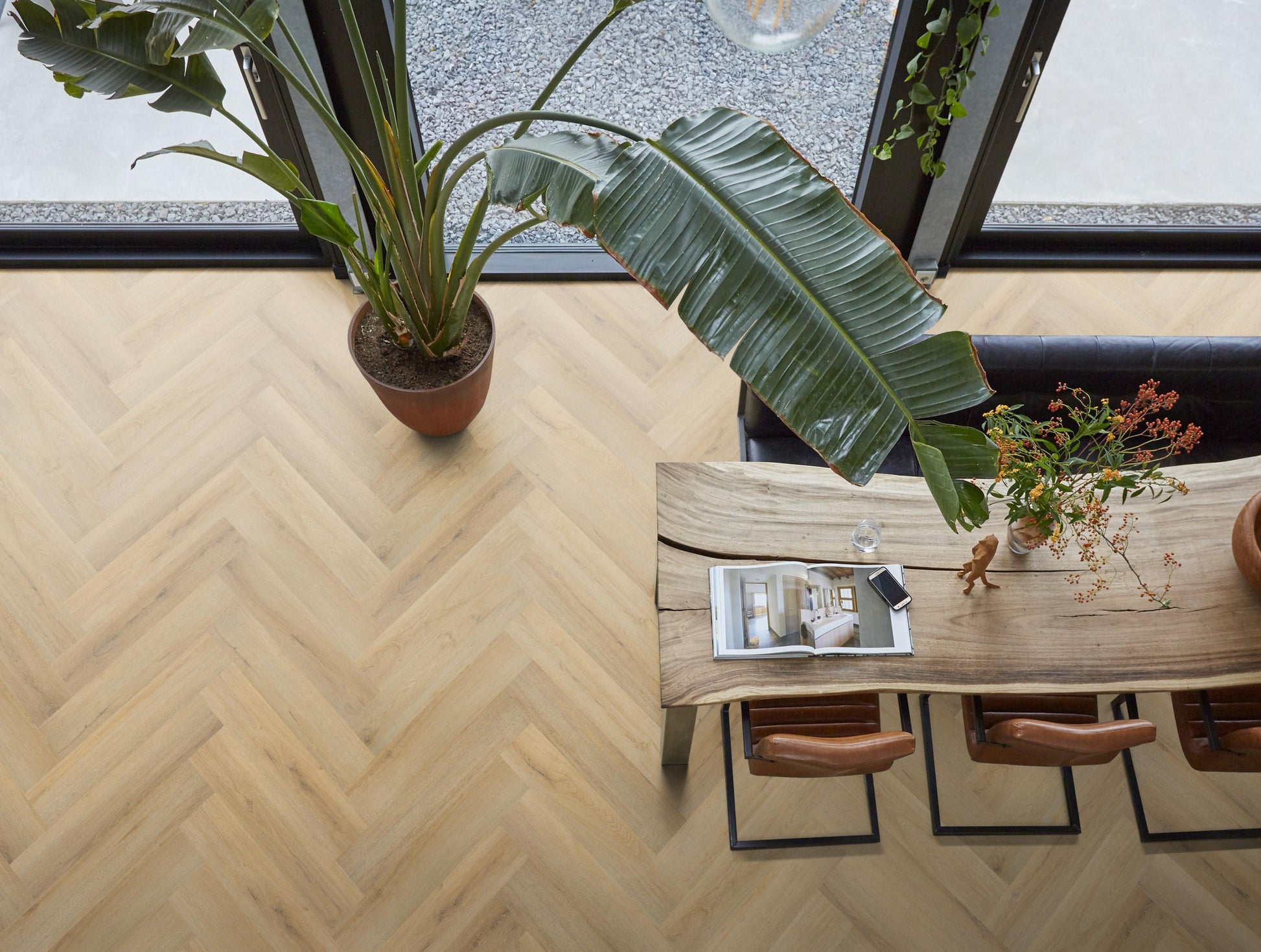YUP XL Greenford Herringbone Dryback Natural