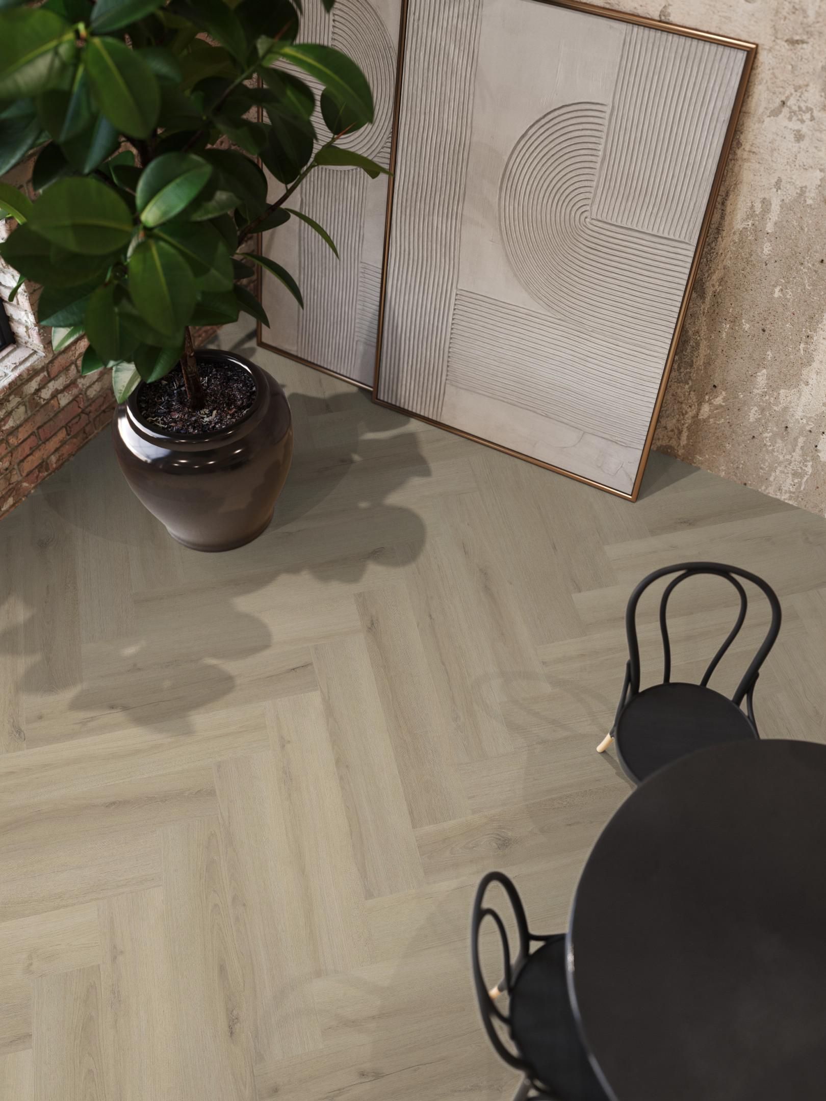 YUP XL Greenford Herringbone Dryback Beige