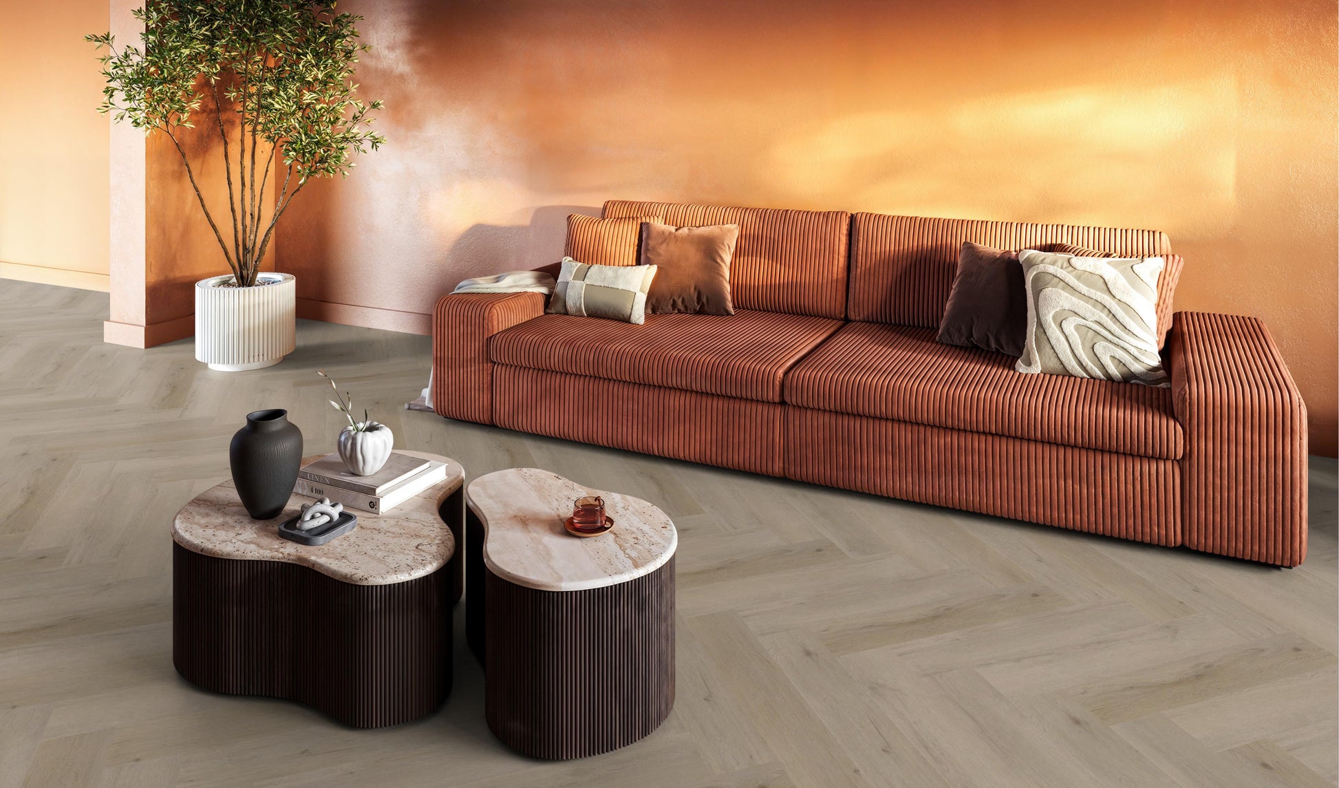 YUP Leyton Herringbone Click SRC Light Oak