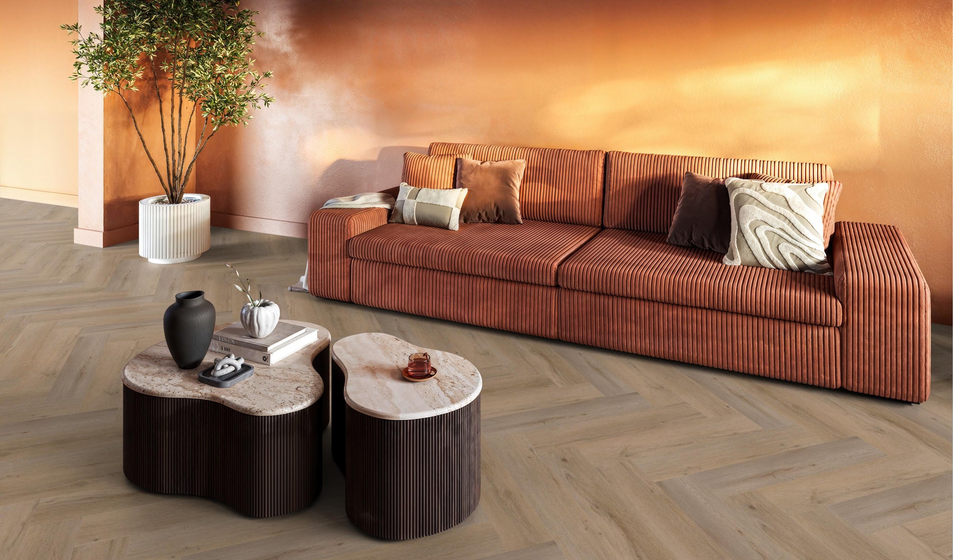YUP Leyton Herringbone Click SRC Smoky
