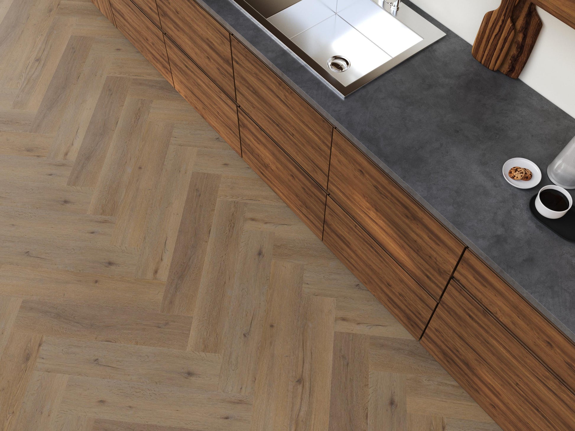 YUP Leyton Herringbone Click SRC Natural Oak