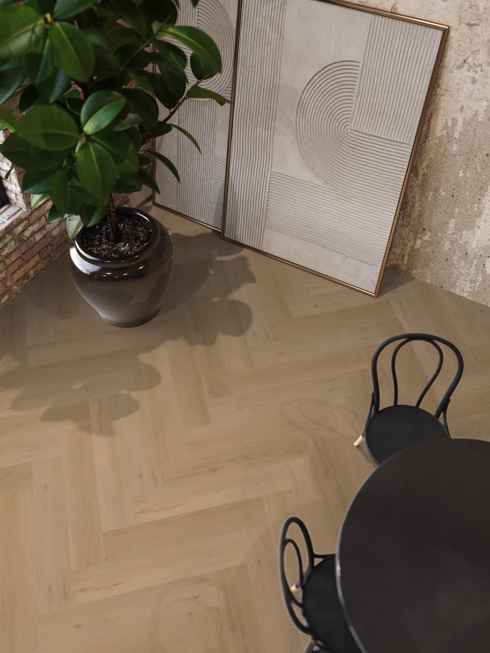 YUP Leyton Herringbone Click SRC Warm Oak