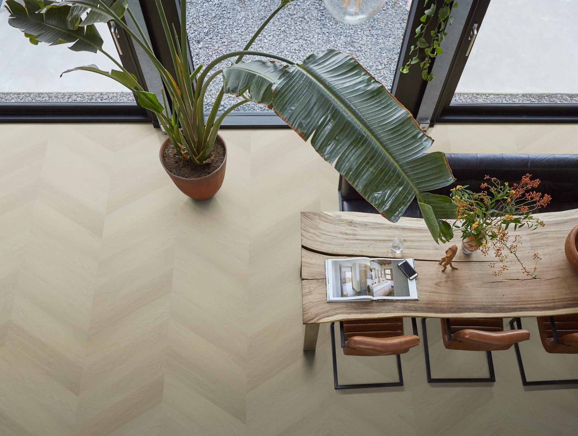 YUP Fulham Chevron Dryback Smoky