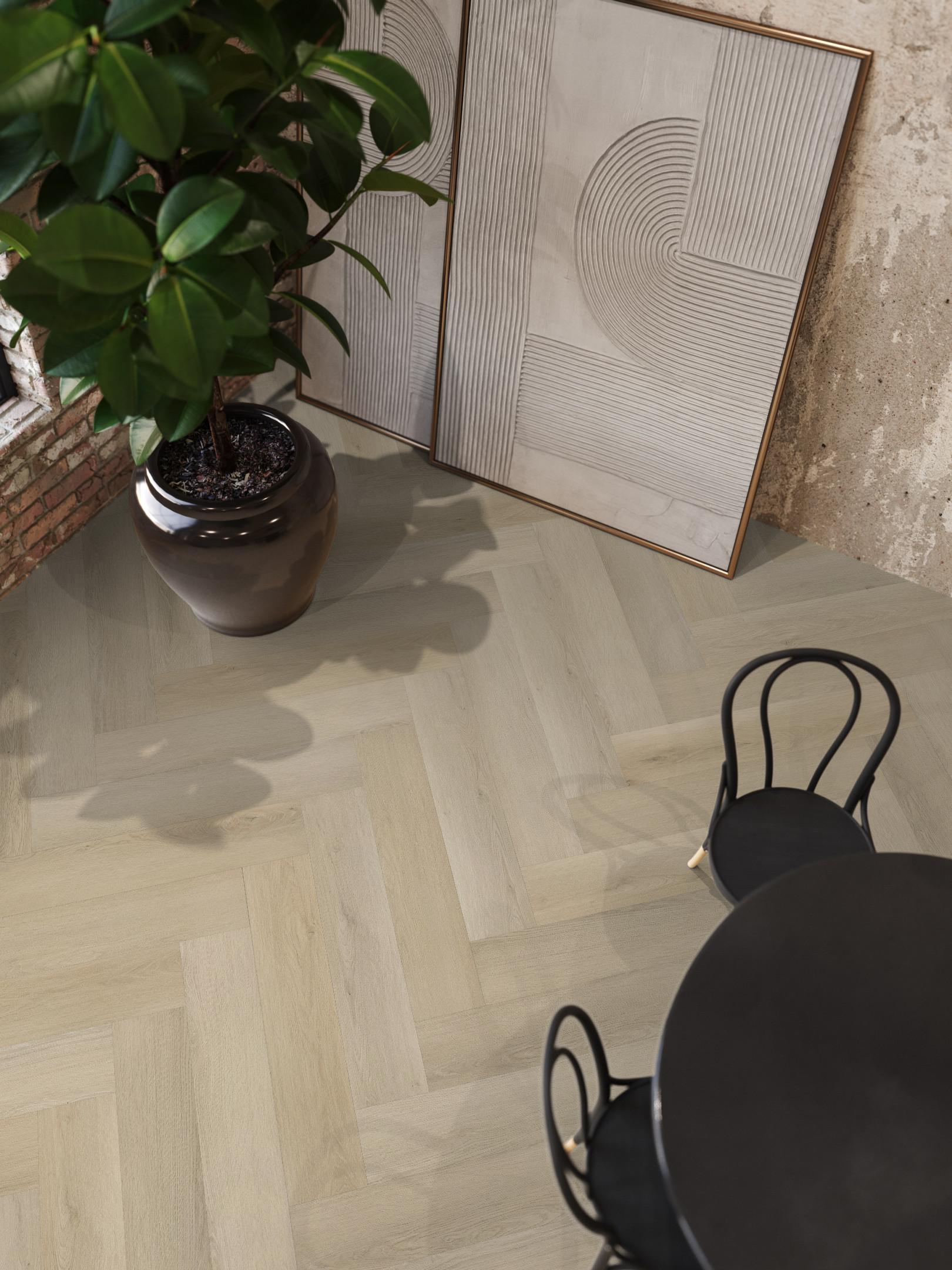 YUP XL Mayfair Herringbone Dryback Light Oak