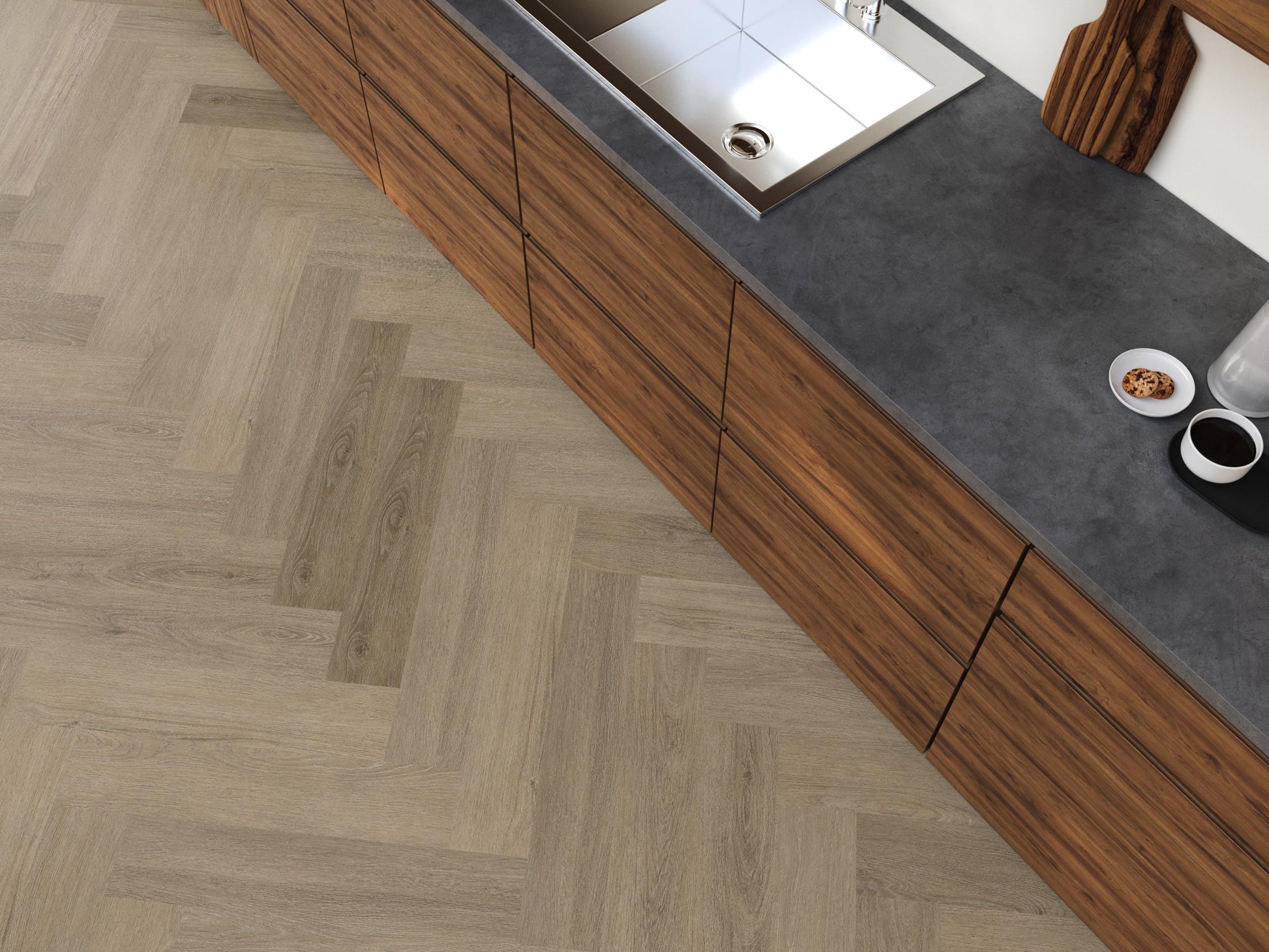 YUP Sutton Herringbone Dryback Smoky