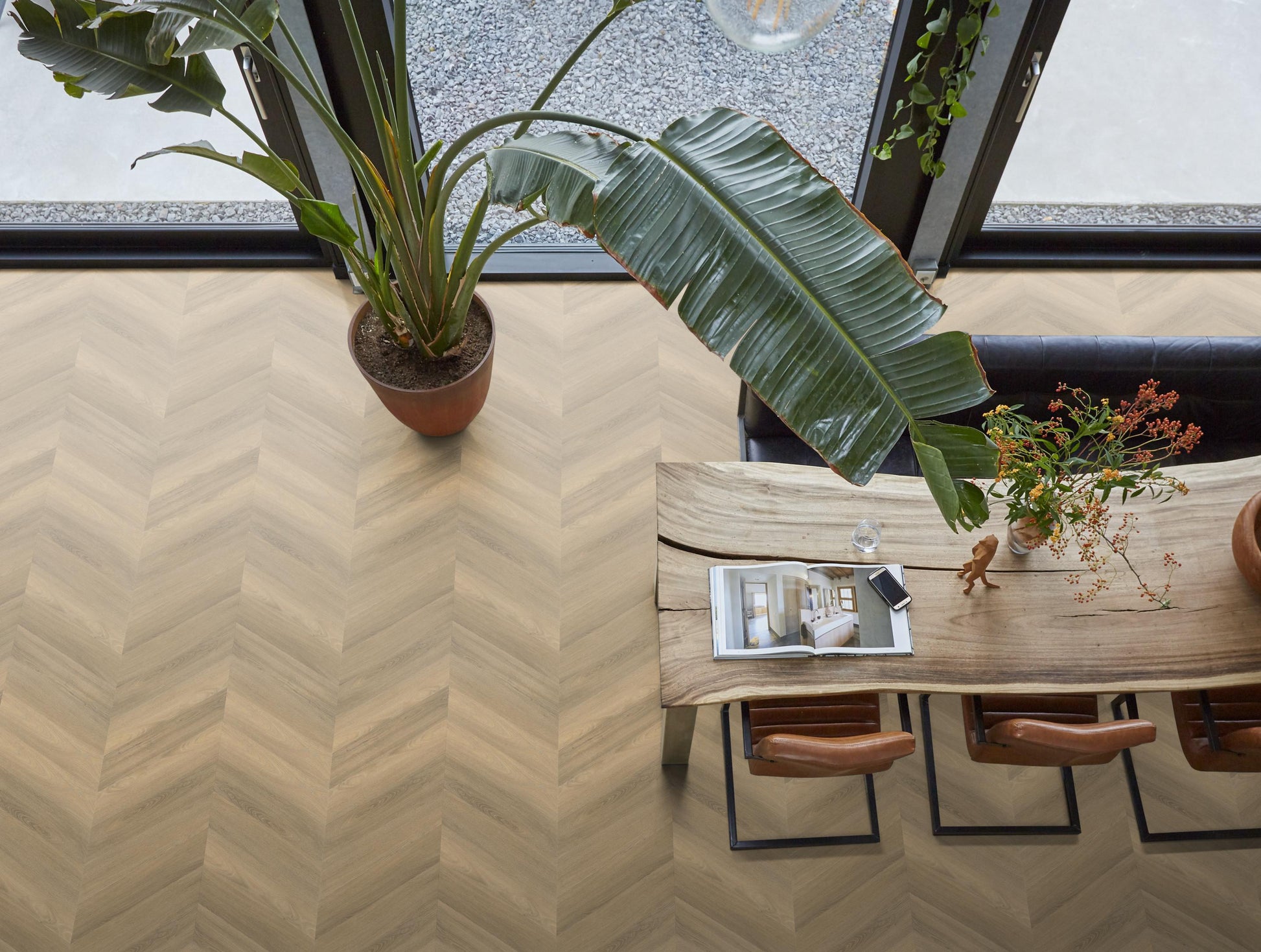 YUP Paddington Chevron Dryback Natural