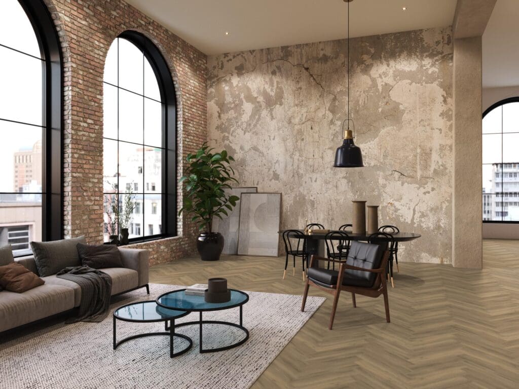 YUP Paddington Herringbone dryback natural