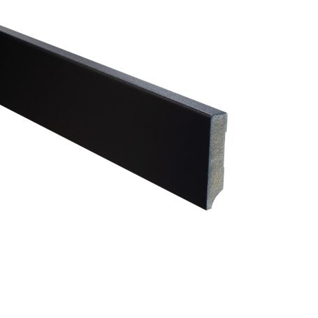 Floer MDF plint - Zwart Voorgelakt 70 x 15 mm