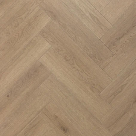Floer Hybride Laminaat Visgraat - Grijsbeige Eiken