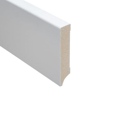 Floer MDF plint - Wit Voorgelakt 70 x 12 mm RAL 9010
