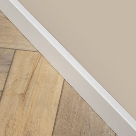 Floer MDF plint - Wit Gegrond 70 x 15 mm