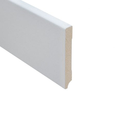Floer MDF plint - Wit Gegrond 90 x 12 mm