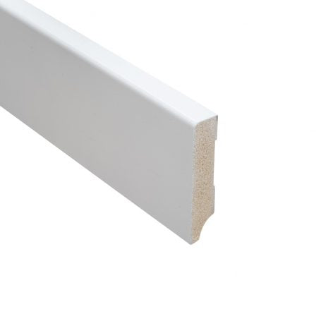 Floer MDF plint - Wit Gegrond 90 x 18 mm