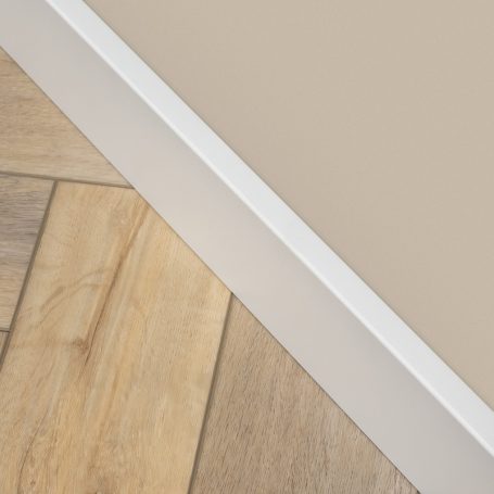 Floer MDF plint - Wit Gegrond 90 x 18 mm
