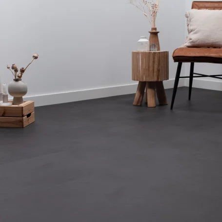 Floer Tegel PVC - Betonlook Zwart