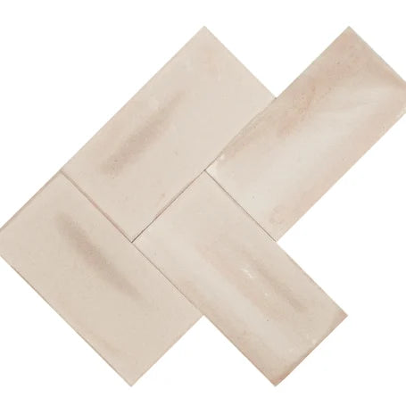 Floer Terracotta Beige Tegel - Visgraat Machinaal
