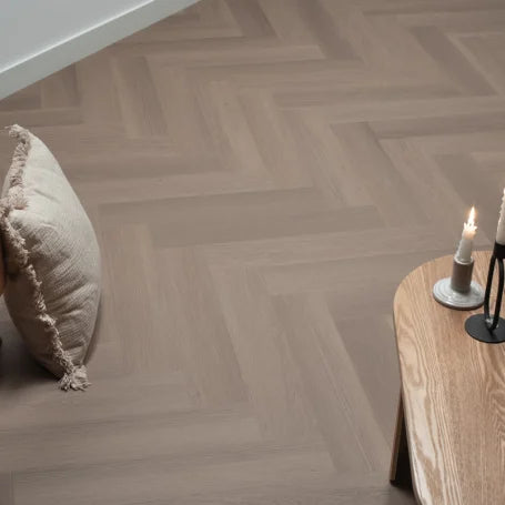 Floer Visgraat PVC - Greige Eiken
