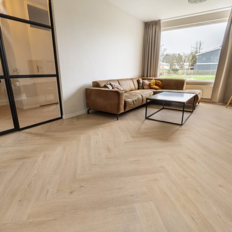 Floer Walvisgraat PVC - Gaia Grijsbeige