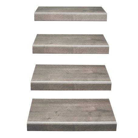 Trap Overzettrede - Diepbruine Eik 145 cm