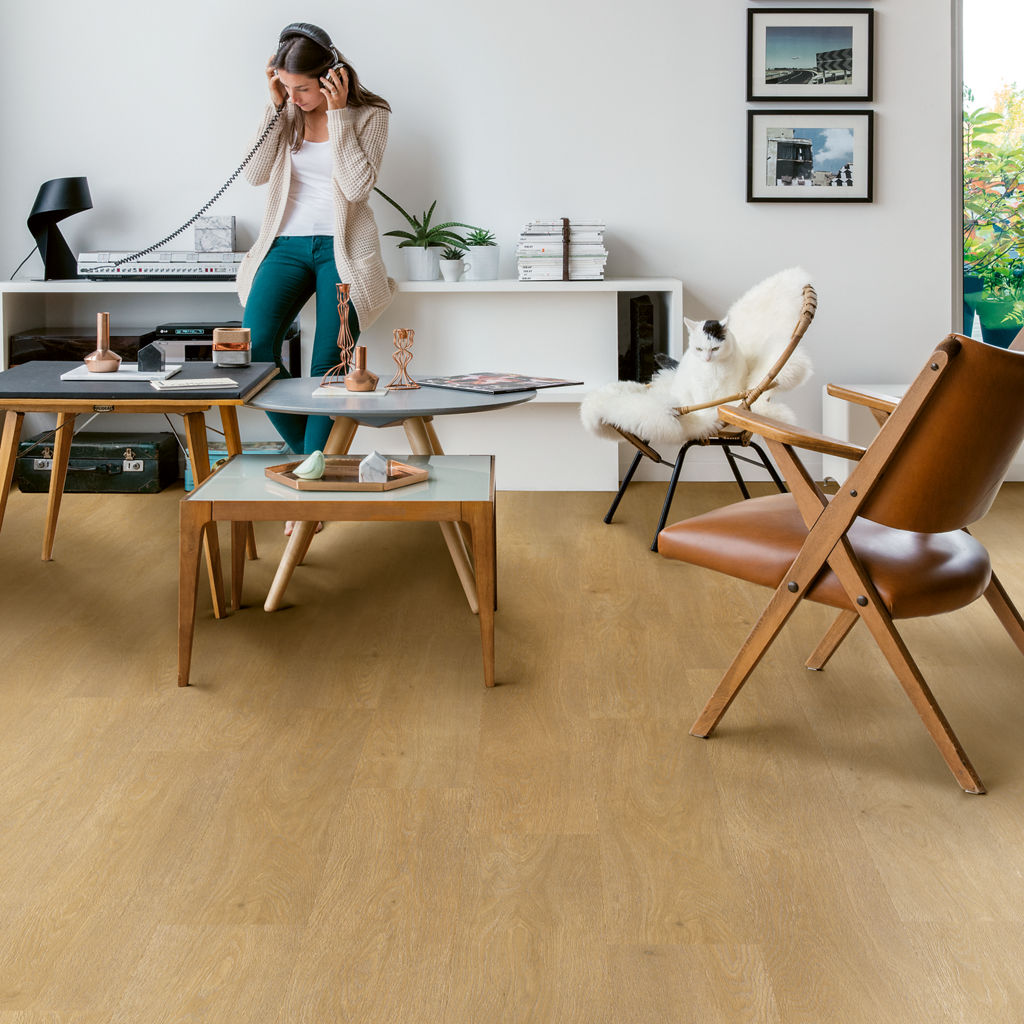 Satijn eik medium naturel Liv