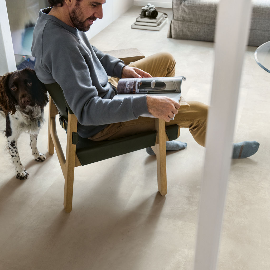Gevlekt beton Muse