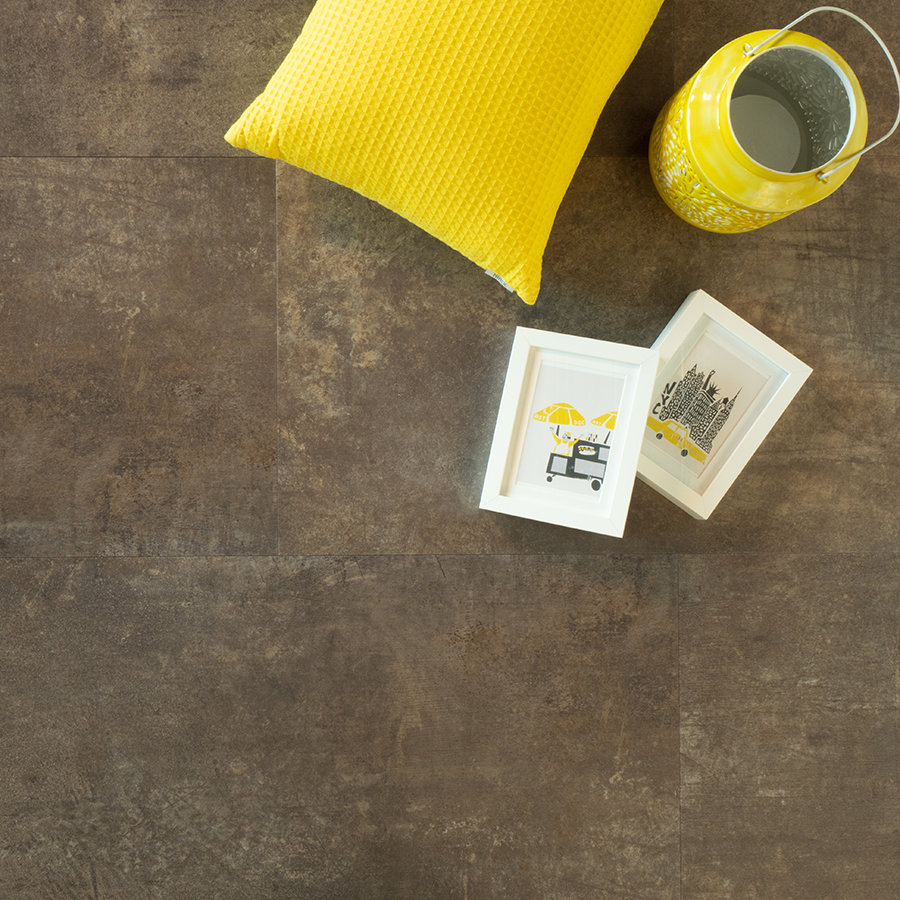 DD PVC klik Flinke tegel brownie